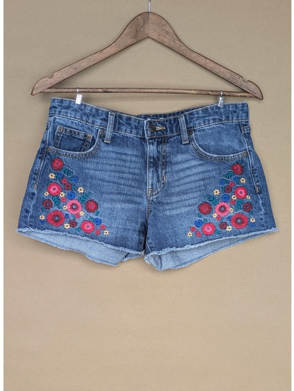 Gap Embroidered Denim Shorts